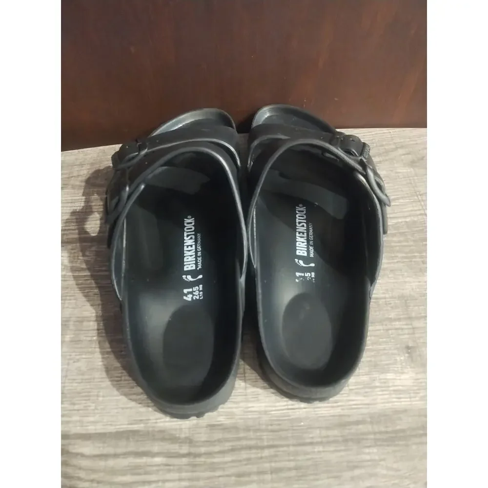 Birkenstock Arizona Water vinyl lightweight Sandals Size 41 W10 M8 Black unisex